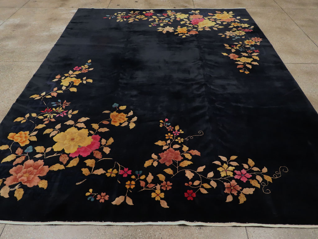 Vintage Chinese Art Deco Room Size Carpet, No.30497 - Gsblank