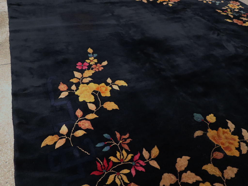 Vintage Chinese Art Deco Room Size Carpet, No.30497 - Gsblank