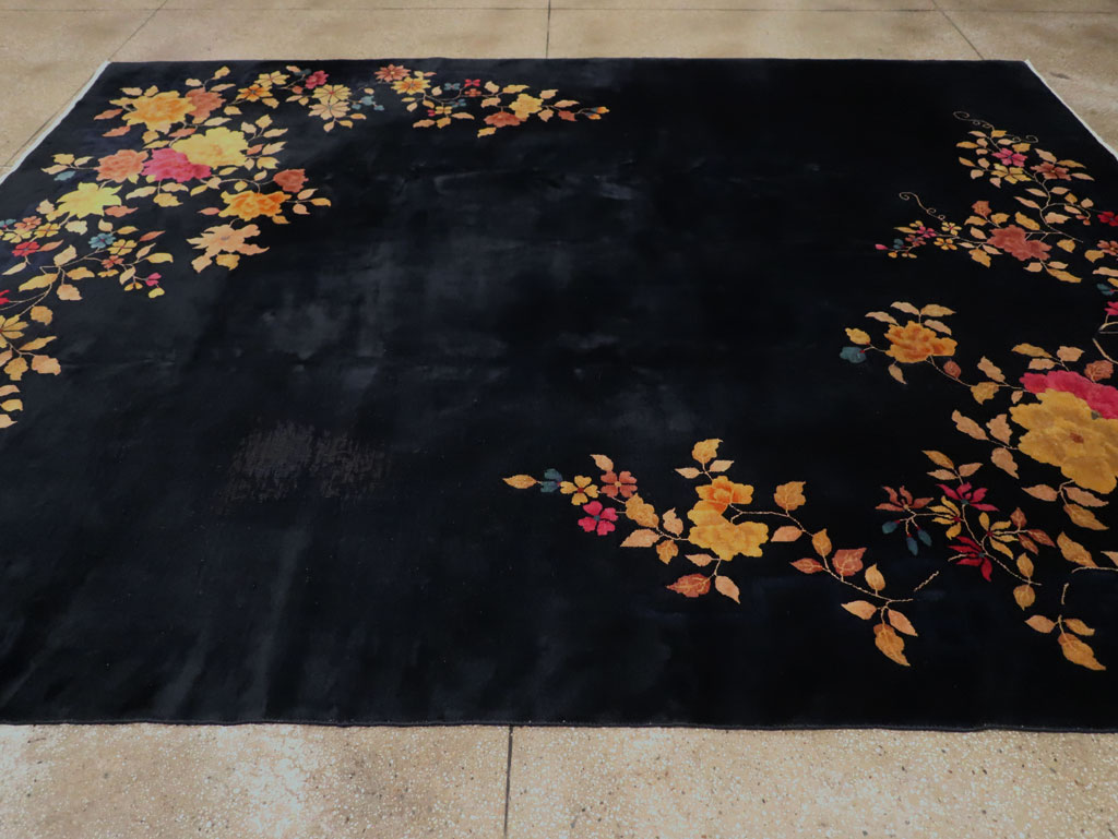 Vintage Chinese Art Deco Room Size Carpet, No.30497 - Gsblank