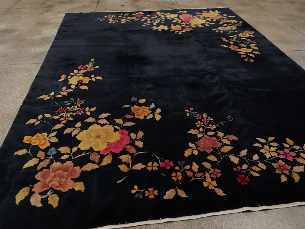 Vintage Chinese Art Deco Room Size Carpet, No.30497 - Gsblank