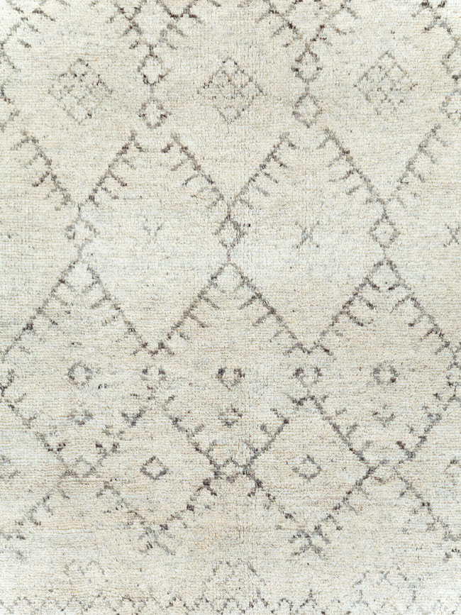 Contemporary Moroccan Small Room Size Carpet, No.30498 - Gsblank