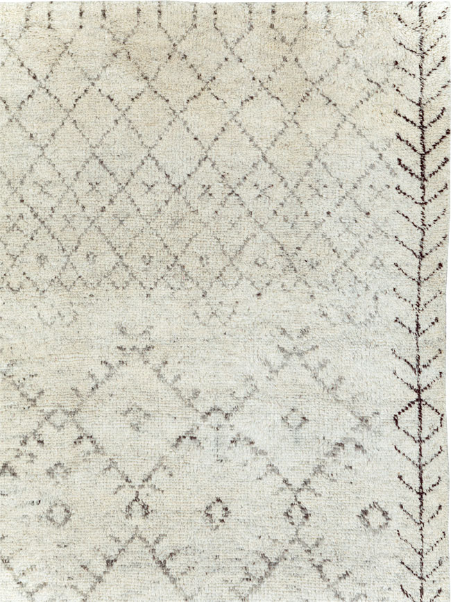 Contemporary Moroccan Small Room Size Carpet, No.30498 - Gsblank