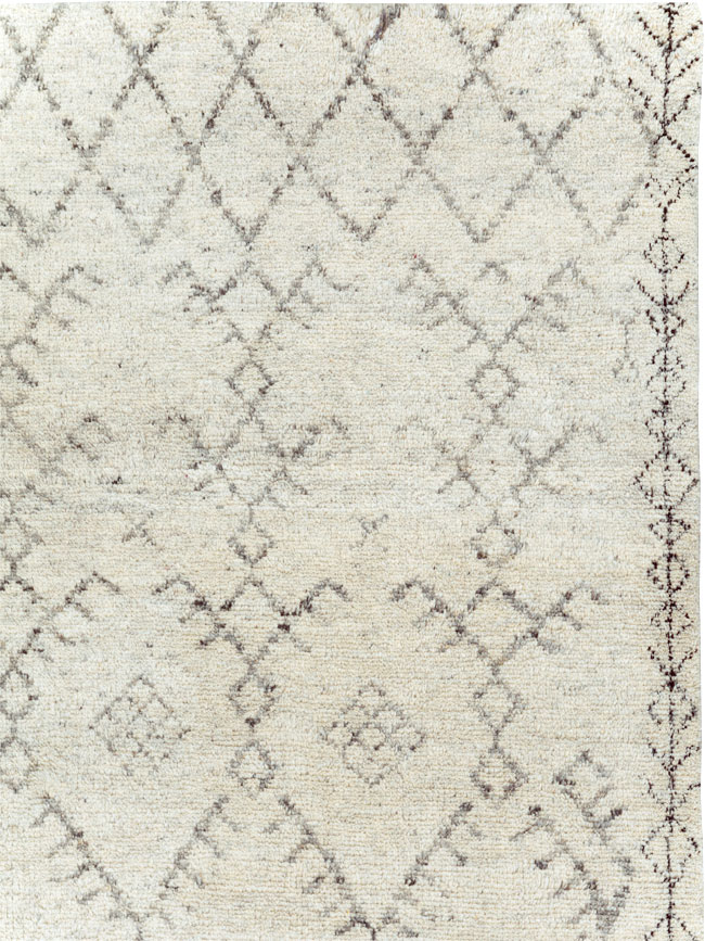 Contemporary Moroccan Small Room Size Carpet, No.30498 - Gsblank