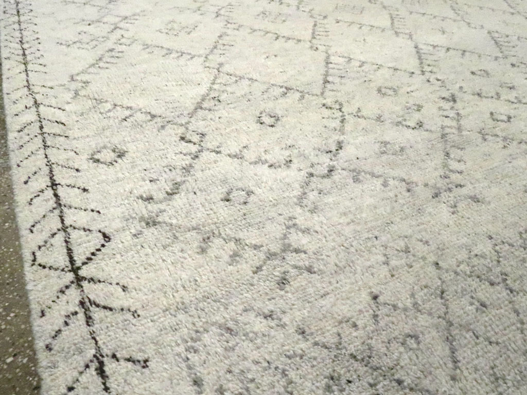 Contemporary Moroccan Small Room Size Carpet, No.30498 - Gsblank