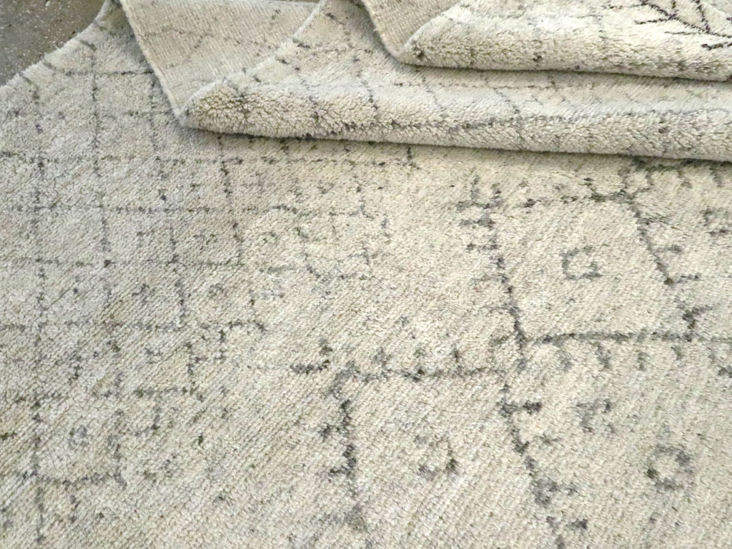 Contemporary Moroccan Small Room Size Carpet, No.30498 - Gsblank