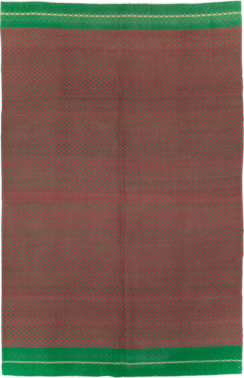 Vintage Turkish Flatweave Kilim Accent Rug, No.30499 - Gsblank