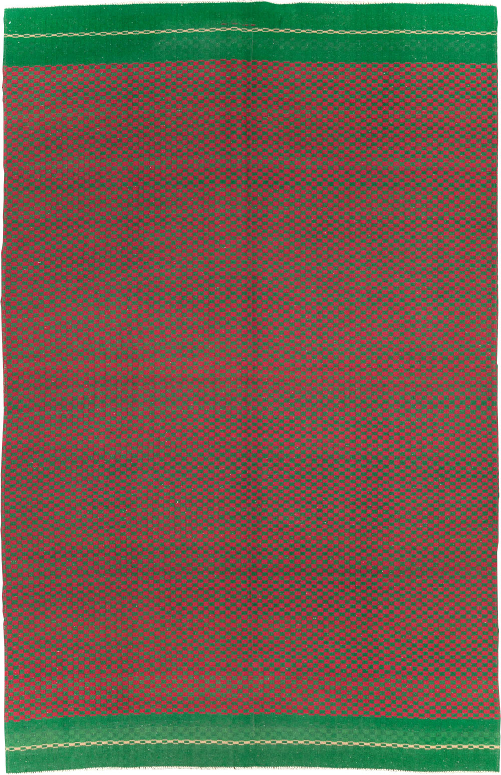 Vintage Turkish Flatweave Kilim Accent Rug, No.30499 - Gsblank