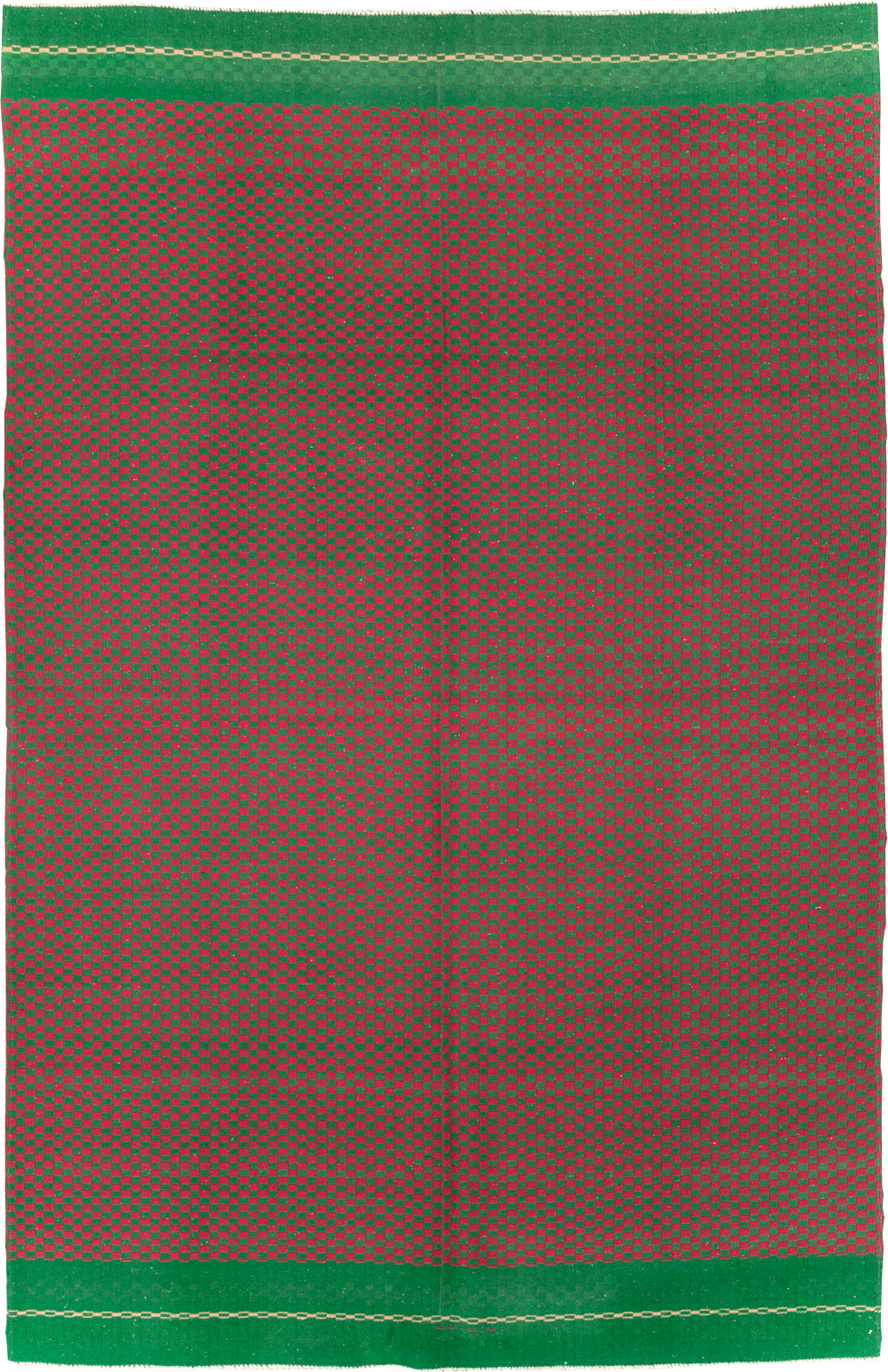 Vintage Turkish Flatweave Kilim Accent Rug, No.30499 - Gsblank