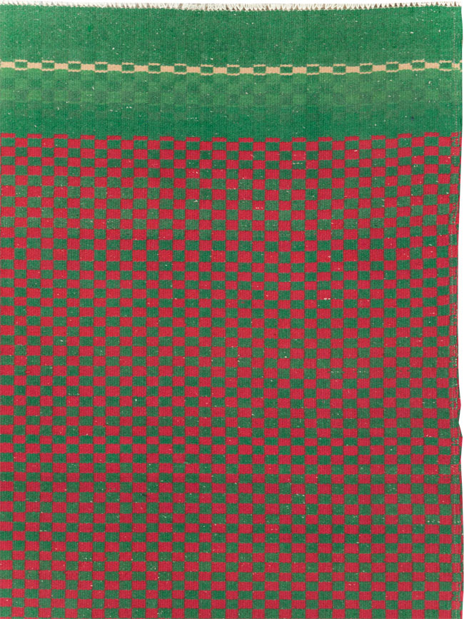 Vintage Turkish Flatweave Kilim Accent Rug, No.30499 - Gsblank