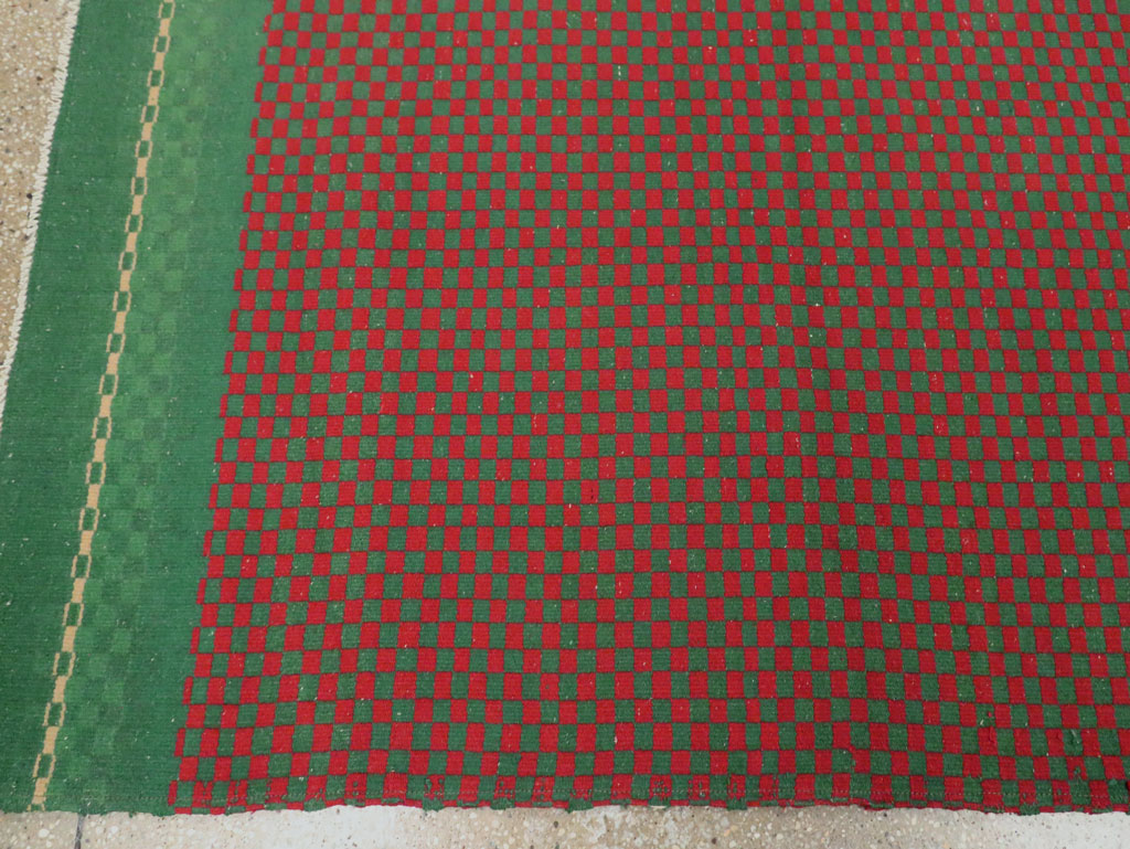 Vintage Turkish Flatweave Kilim Accent Rug, No.30499 - Gsblank