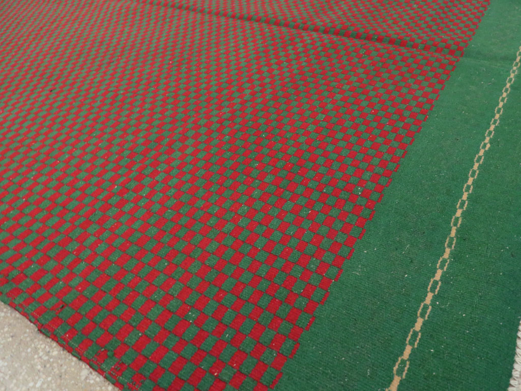 Vintage Turkish Flatweave Kilim Accent Rug, No.30499 - Gsblank