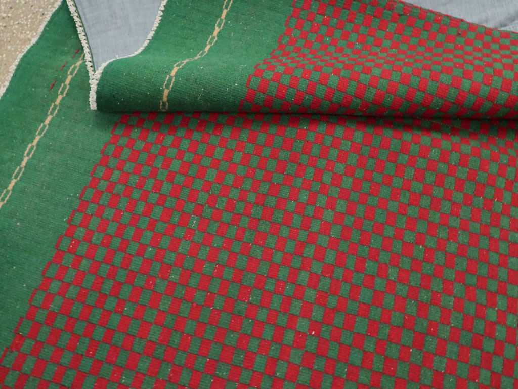 Vintage Turkish Flatweave Kilim Accent Rug, No.30499 - Gsblank