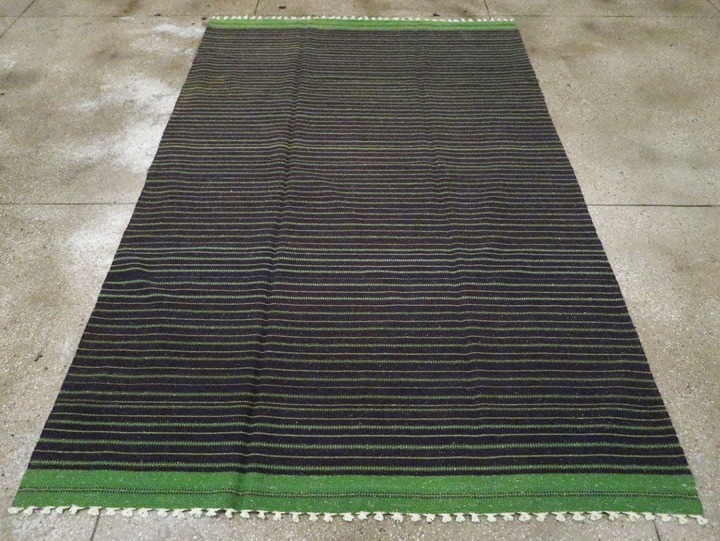 Vintage Turkish Flatweave Kilim Accent Rug, No.30500 - Gsblank