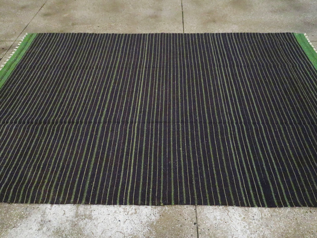 Vintage Turkish Flatweave Kilim Accent Rug, No.30500 - Gsblank