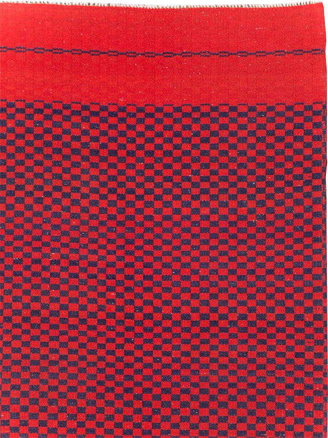 Mid-20th Century Handmade Turkish Flatweave, No.30501 - Gsblank