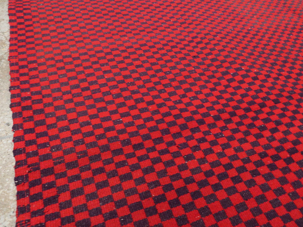 Mid-20th Century Handmade Turkish Flatweave, No.30501 - Gsblank