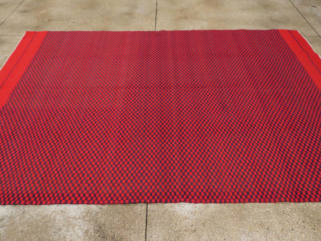 Mid-20th Century Handmade Turkish Flatweave, No.30501 - Gsblank