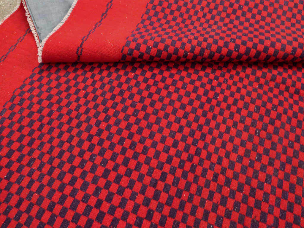 Mid-20th Century Handmade Turkish Flatweave, No.30501 - Gsblank