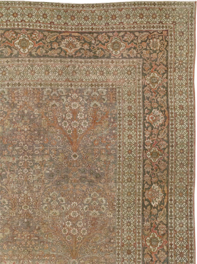 Antique Persian Isfahan Large Carpet, No.30507 - Gsblank