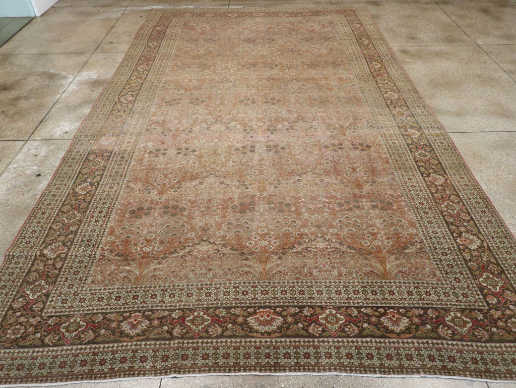 Antique Persian Isfahan Large Carpet, No.30507 - Gsblank