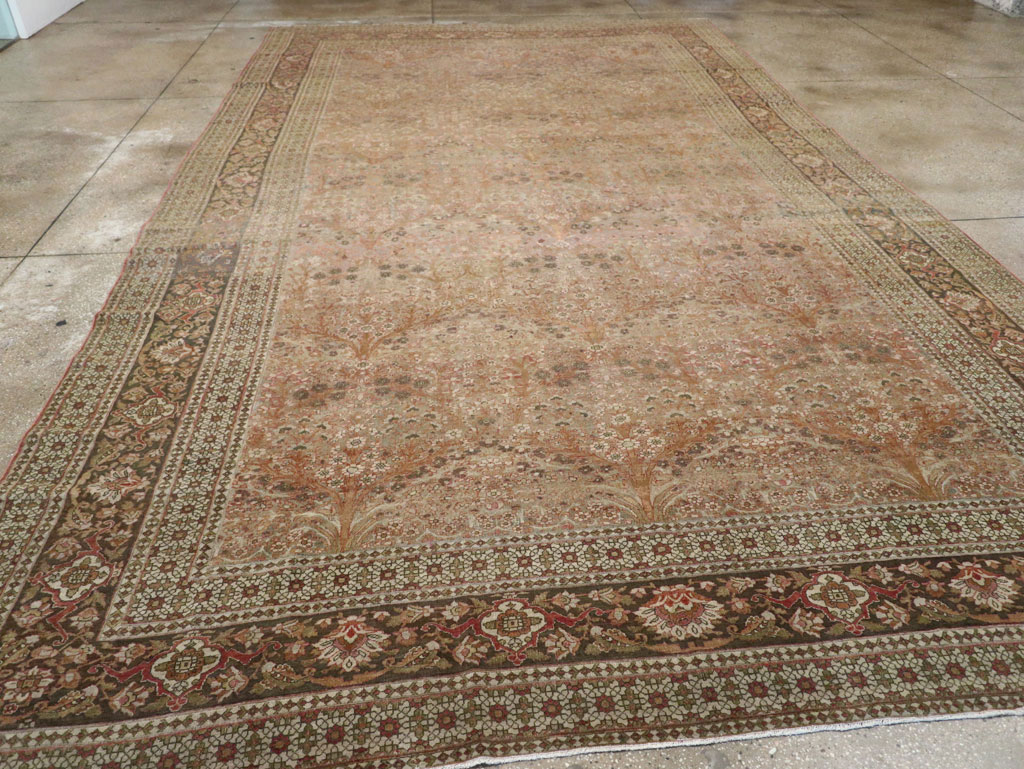 Antique Persian Isfahan Large Carpet, No.30507 - Gsblank