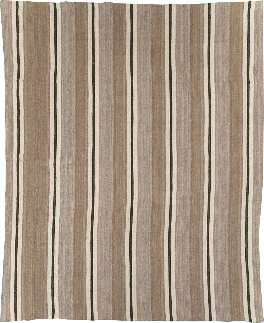 Contemporary Turkish Flatweave Kilim Room Size Carpet, No.30511 - Gsblank