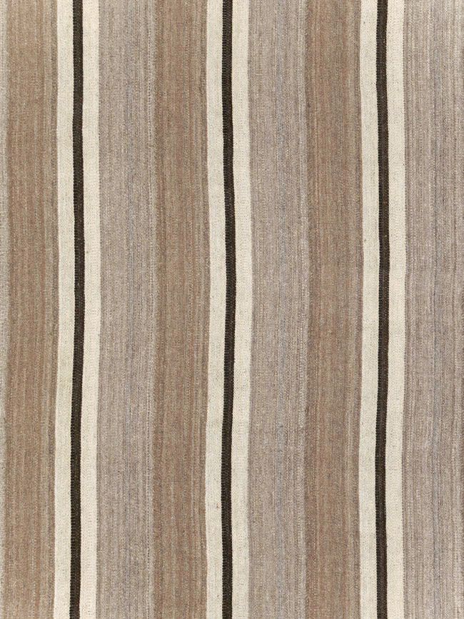Contemporary Turkish Flatweave Kilim Room Size Carpet, No.30511 - Gsblank