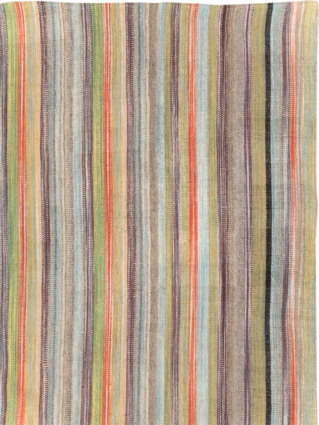 Large Contemporary Turkish Flatweave Kilim Carpet, No.30515 - Gsblank