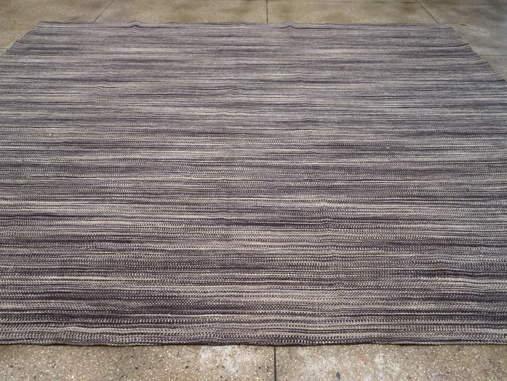 Modern Turkish Flatweave Kilim Room Size Carpet, No.30518 - Gsblank