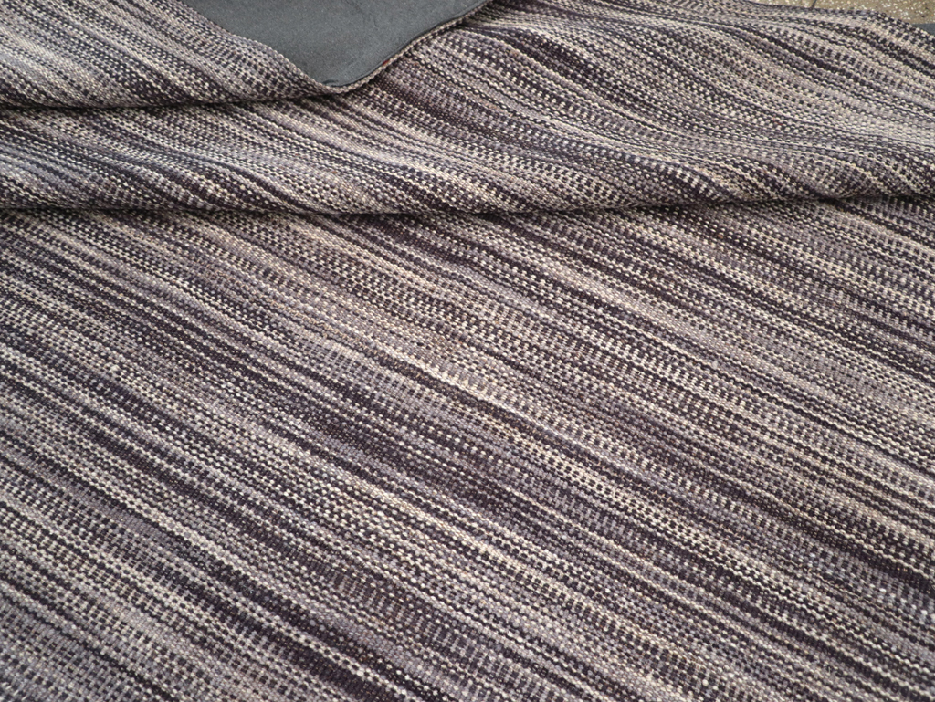 Modern Turkish Flatweave Kilim Room Size Carpet, No.30518 - Gsblank