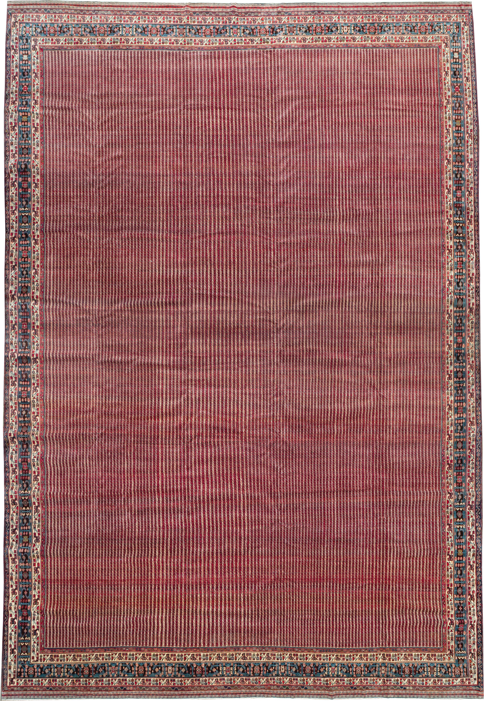 Vintage Persian Qashqai Oversize Carpet, No.30521 - Gsblank