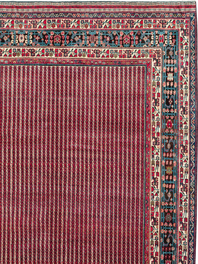 Vintage Persian Qashqai Oversize Carpet, No.30521 - Gsblank