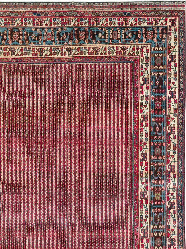 Vintage Persian Qashqai Oversize Carpet, No.30521 - Gsblank