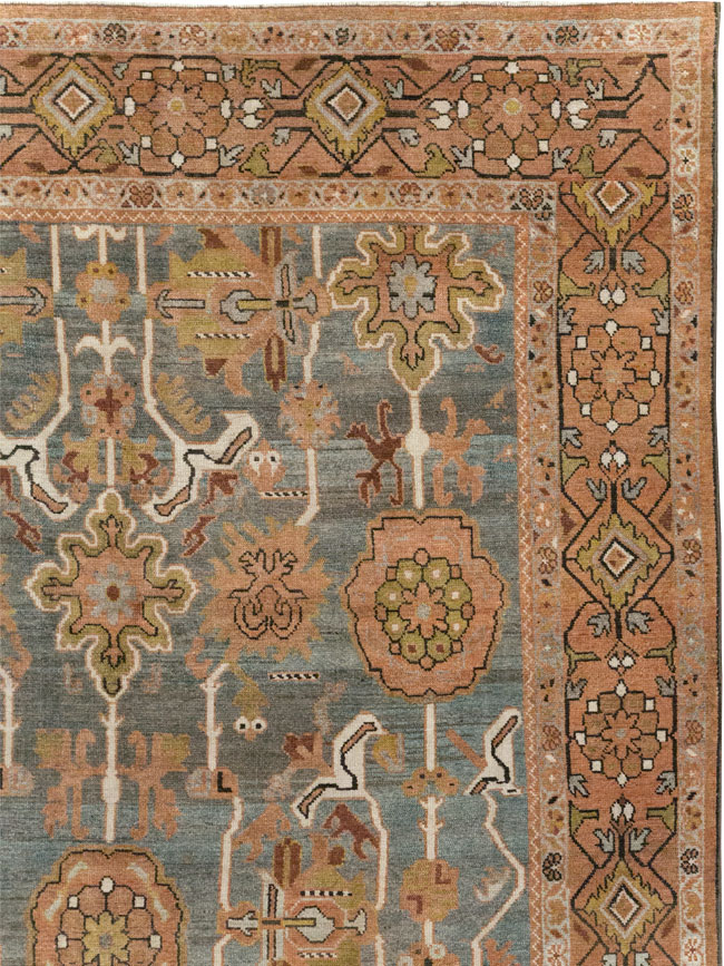 Antique Persian Malayer Long and Narrow Gallery Carpet, No.30526 - Gsblank