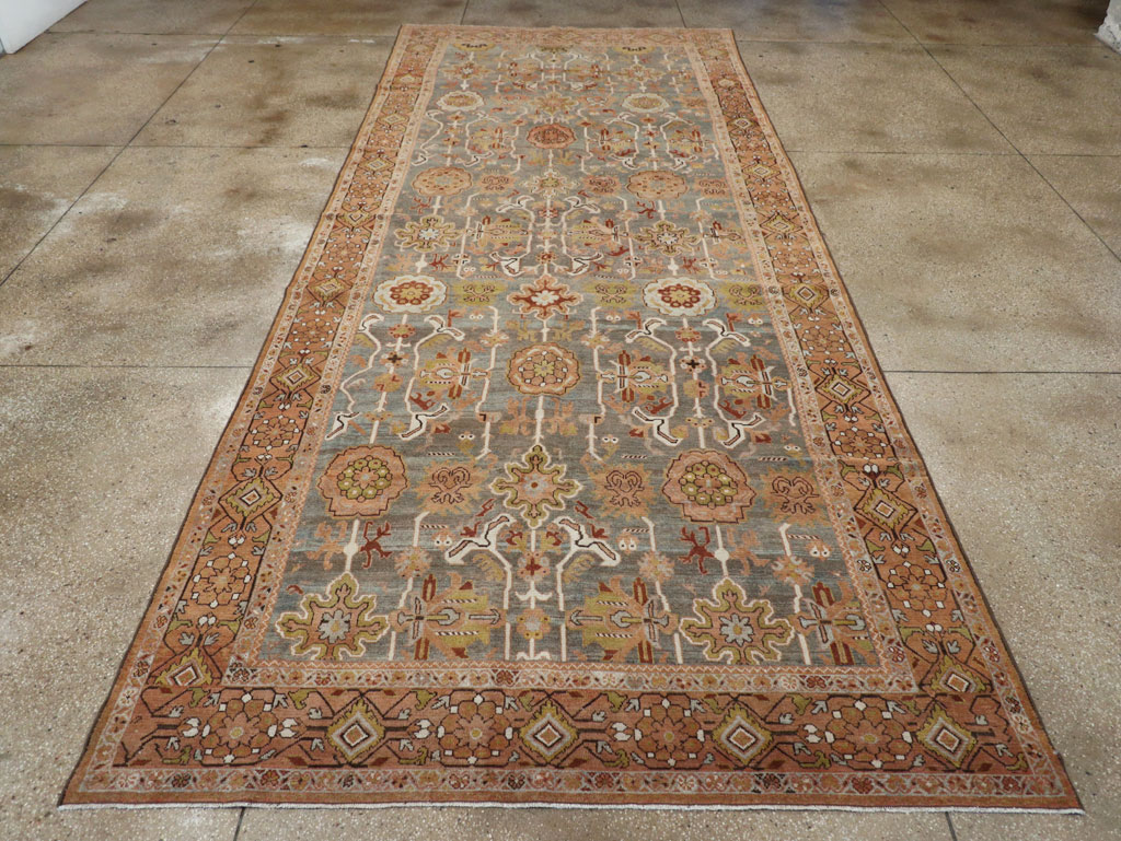 Antique Persian Malayer Long and Narrow Gallery Carpet, No.30526 - Gsblank