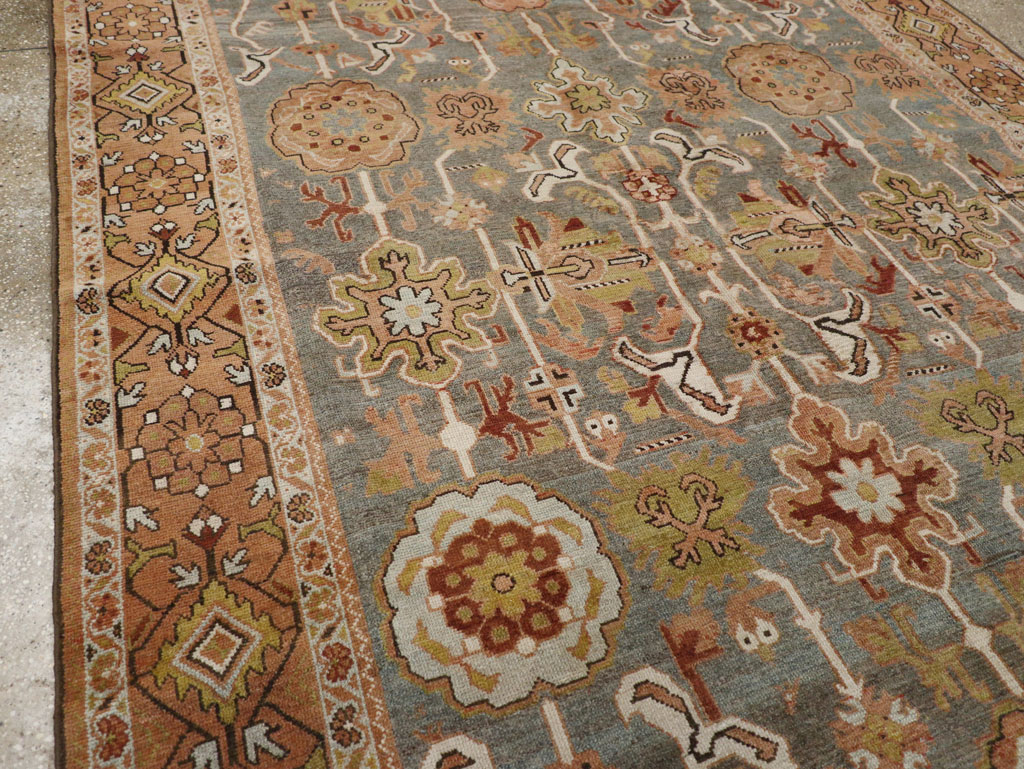 Antique Persian Malayer Long and Narrow Gallery Carpet, No.30526 - Gsblank