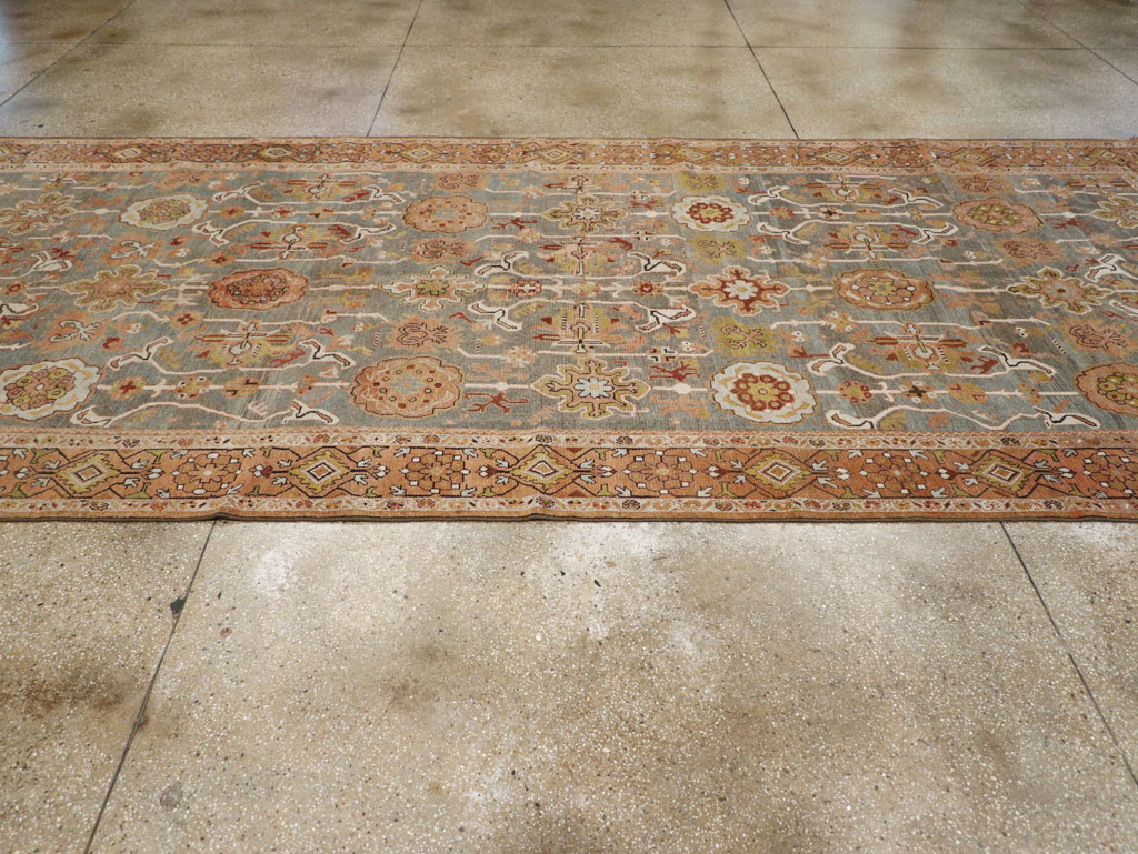 Antique Persian Malayer Long and Narrow Gallery Carpet, No.30526 - Gsblank
