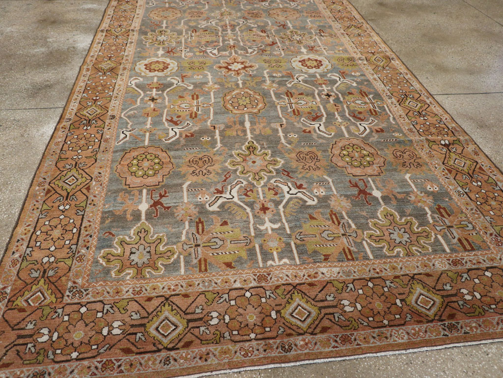 Antique Persian Malayer Long and Narrow Gallery Carpet, No.30526 - Gsblank