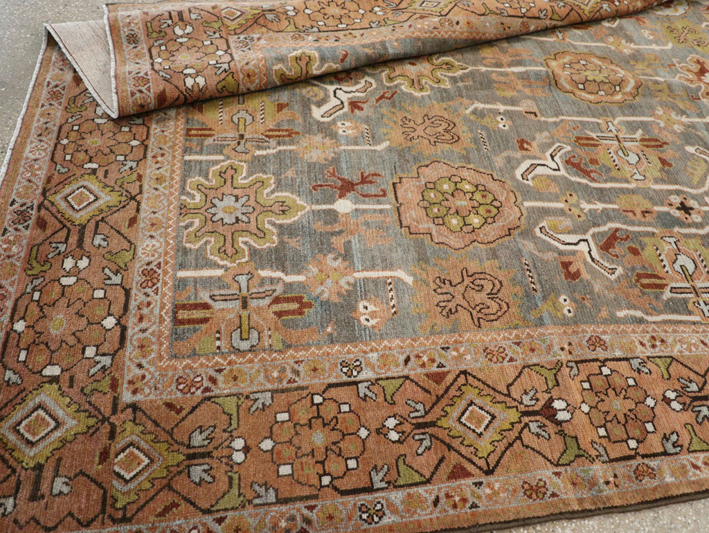 Antique Persian Malayer Long and Narrow Gallery Carpet, No.30526 - Gsblank
