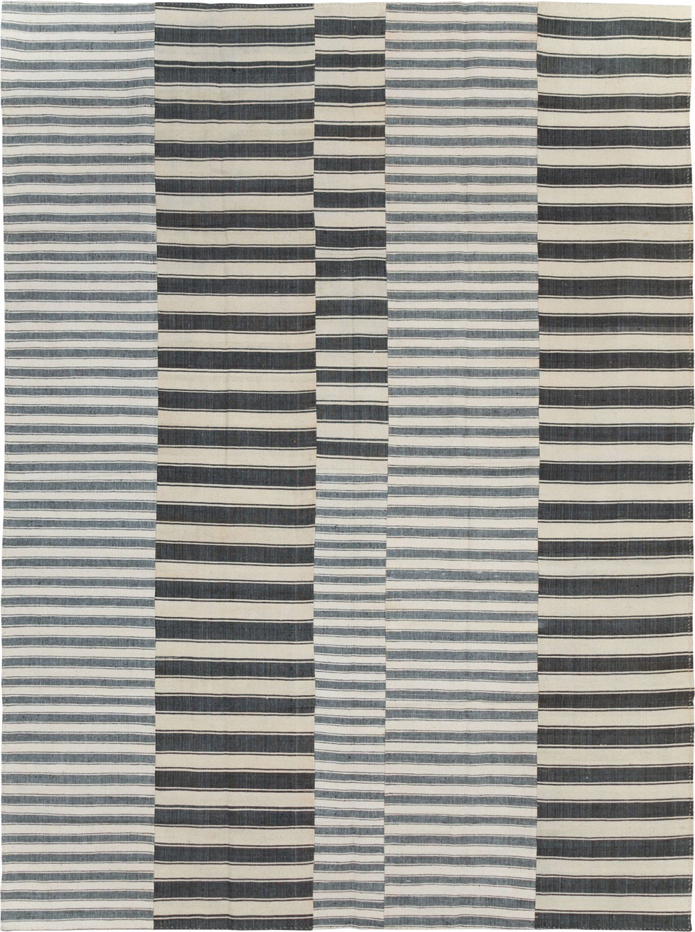 Vintage Turkish Flatweave Kilim Room Size Carpet, No.30530 - Gsblank