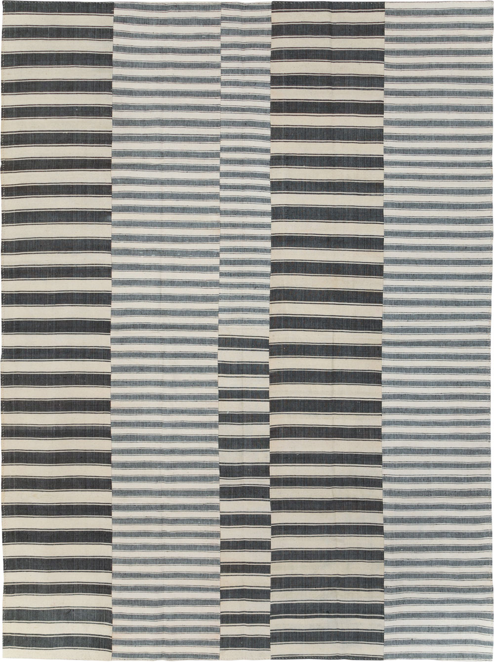 Vintage Turkish Flatweave Kilim Room Size Carpet, No.30530 - Gsblank