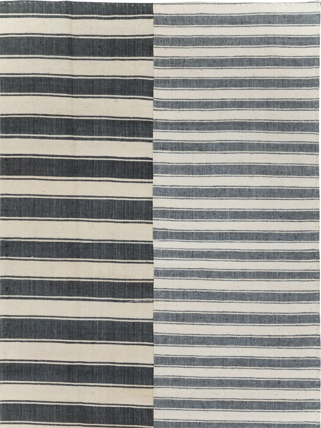 Vintage Turkish Flatweave Kilim Room Size Carpet, No.30530 - Gsblank