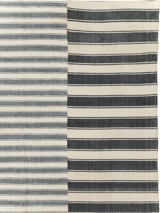 Vintage Turkish Flatweave Kilim Room Size Carpet, No.30530 - Gsblank