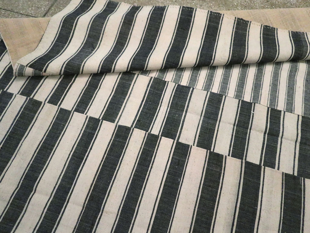 Vintage Turkish Flatweave Kilim Room Size Carpet, No.30530 - Gsblank