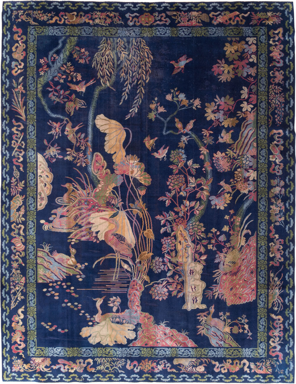 Chinese Peking Inspired English Axminster Room Size Carpet, No.30536 - Gsblank