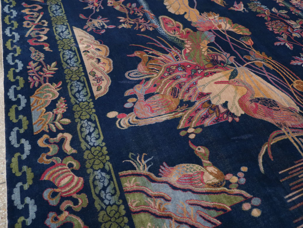 Chinese Peking Inspired English Axminster Room Size Carpet, No.30536 - Gsblank