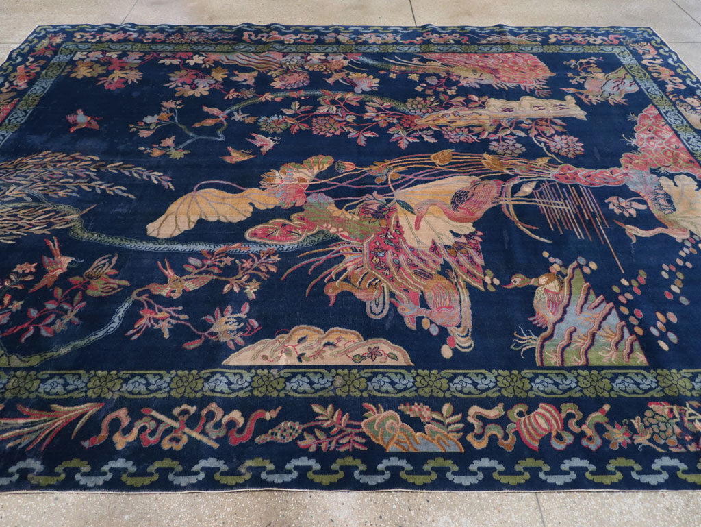 Chinese Peking Inspired English Axminster Room Size Carpet, No.30536 - Gsblank