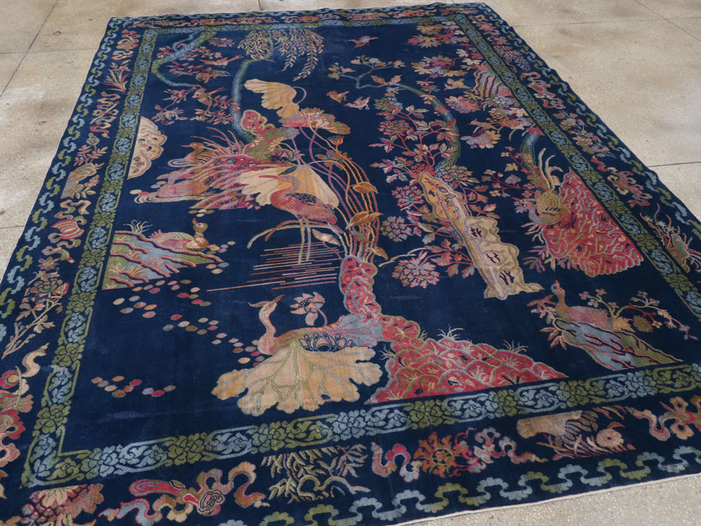 Chinese Peking Inspired English Axminster Room Size Carpet, No.30536 - Gsblank