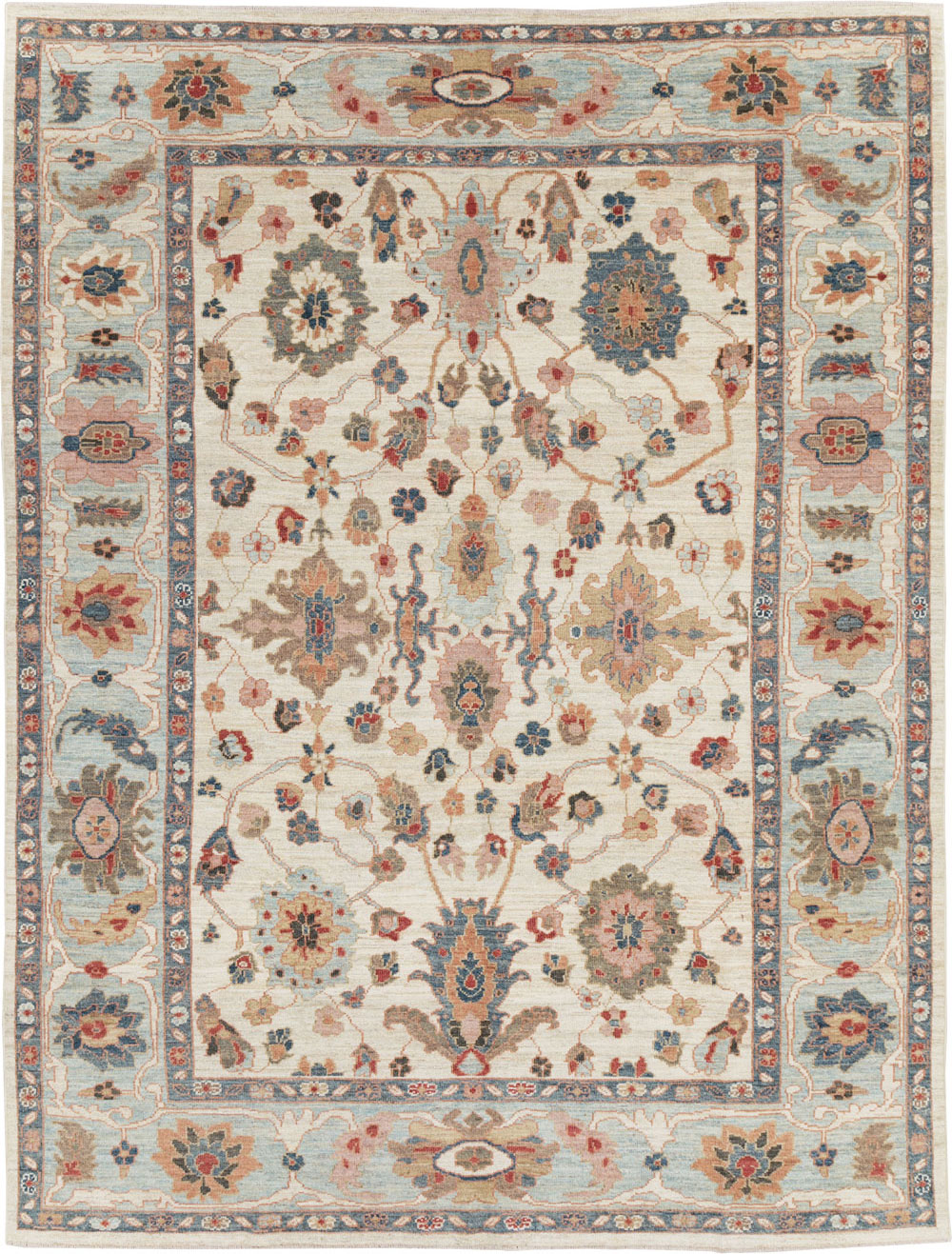 Modern Persian Sultanabad Small Room Size Carpet, No.30546 - Gsblank