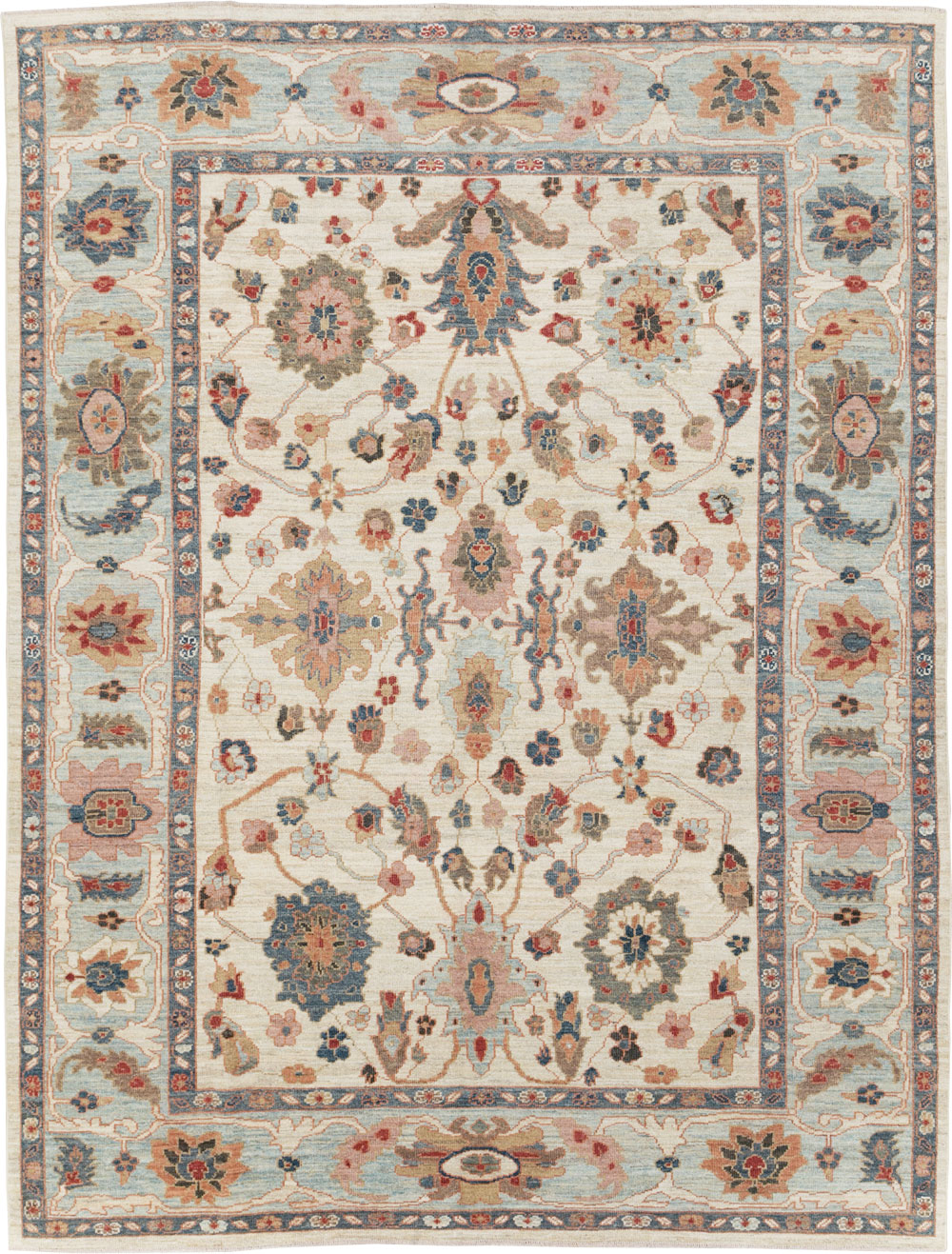Modern Persian Sultanabad Small Room Size Carpet, No.30546 - Gsblank